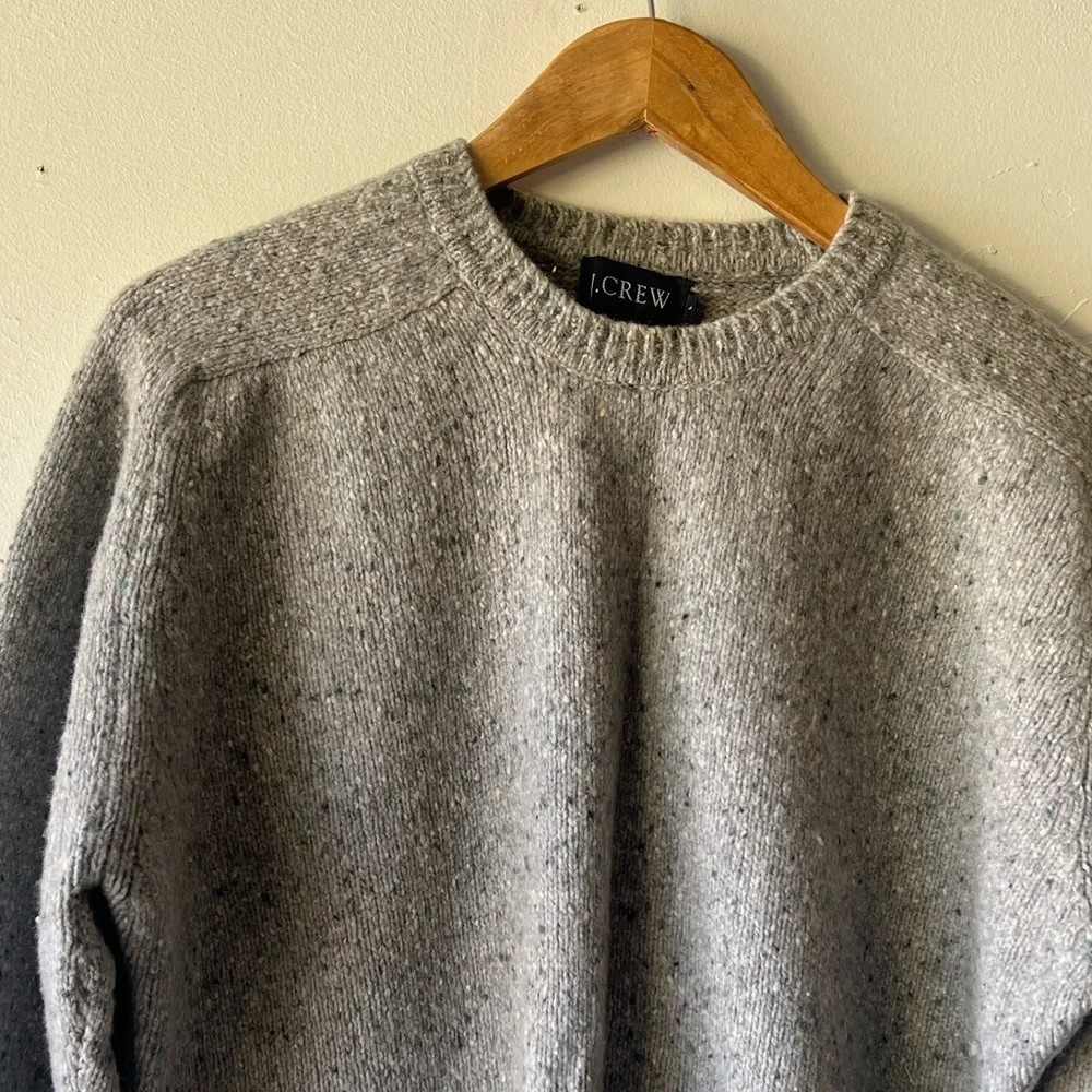 J. Crew Classic Gray Crewneck Sweater - Picture 2 of 7